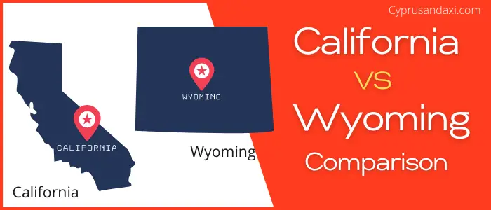 Is California bigger than Wyoming