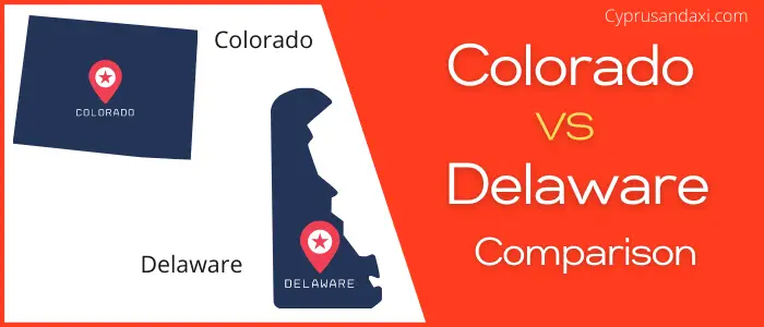 Is Colorado bigger than Delaware