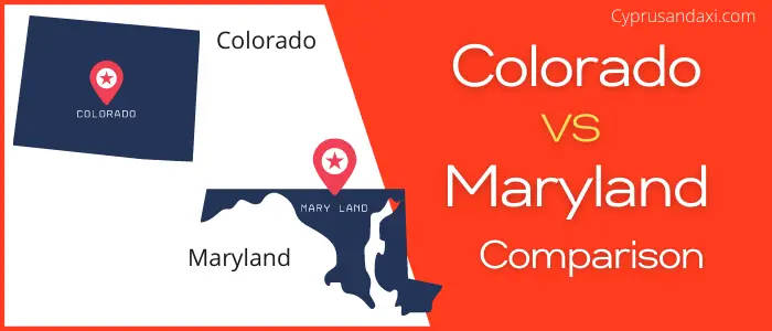 Is Colorado bigger than Maryland