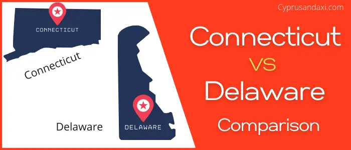 Is Connecticut bigger than Delaware