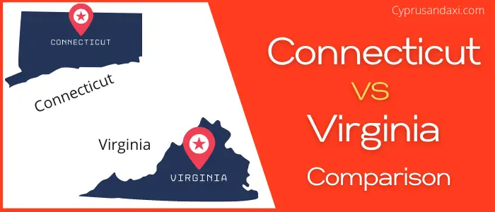 Is Connecticut bigger than Virginia