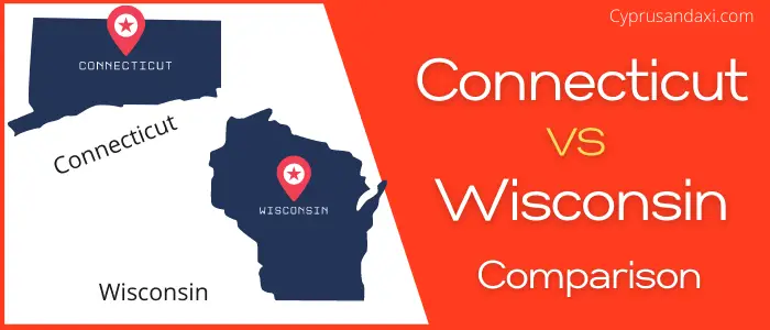 Is Connecticut bigger than Wisconsin