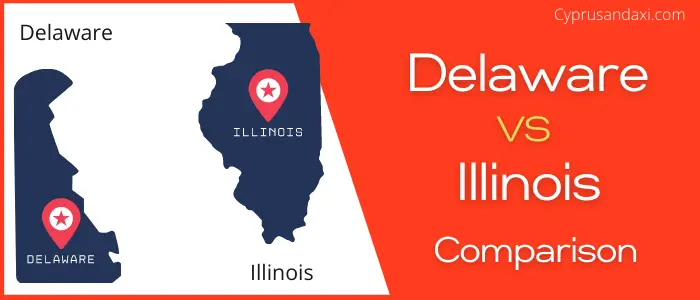 Is Delaware bigger than Illinois