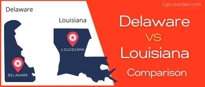 Is Delaware bigger than Louisiana