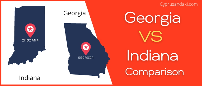 Is Georgia bigger than Indiana