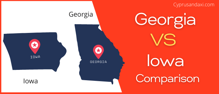 Is Georgia bigger than Iowa