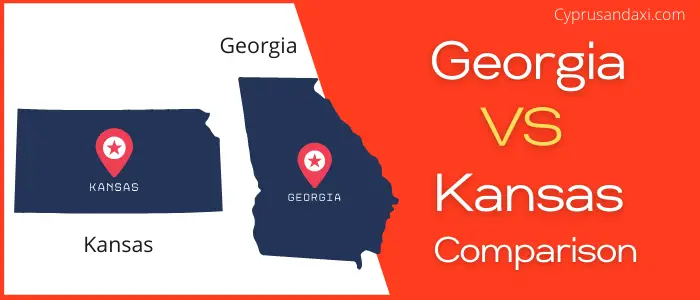 Is Georgia bigger than Kansas