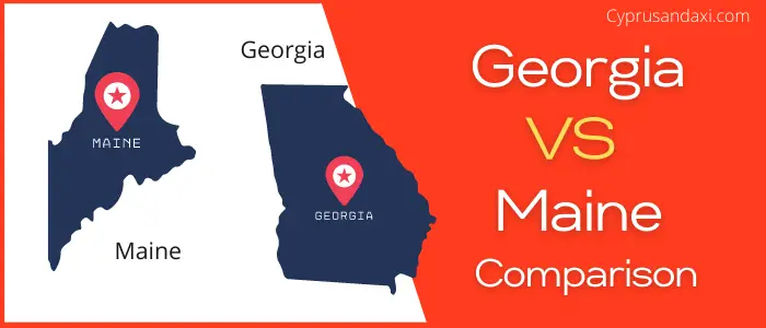 Is Georgia bigger than Maine