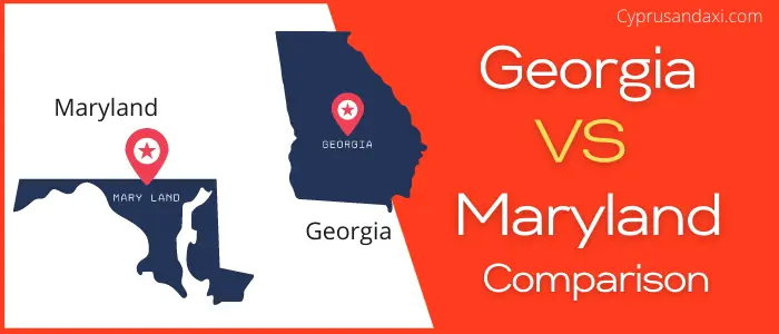 Is Georgia bigger than Maryland