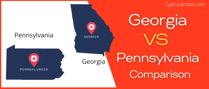 Is Georgia bigger than Pennsylvania