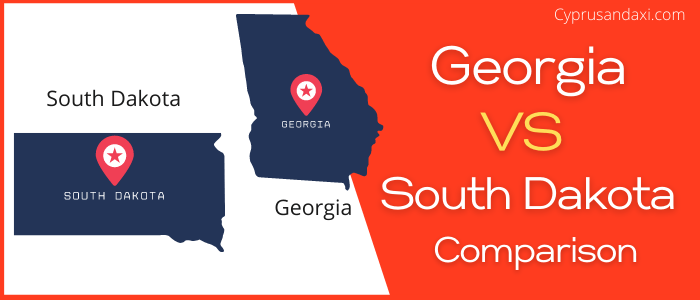 Is Georgia bigger than South Dakota