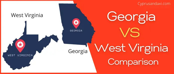 Is Georgia bigger than West Virginia