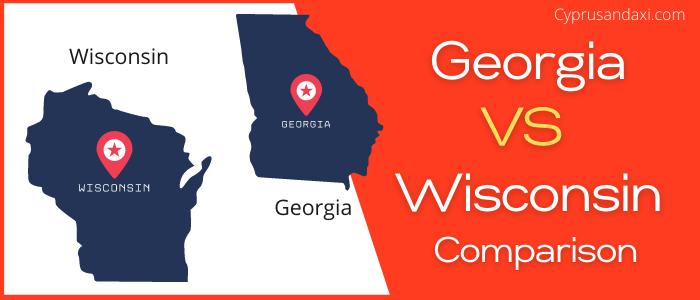 Is Georgia bigger than Wisconsin