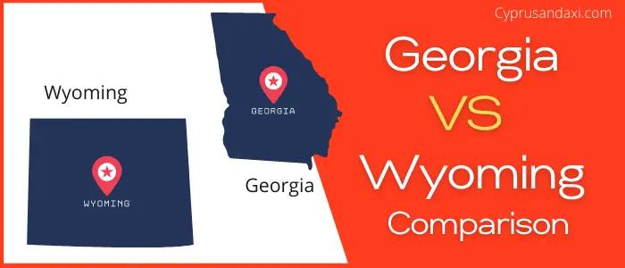 Is Georgia bigger than Wyoming