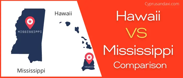 Is Hawaii bigger than Mississippi