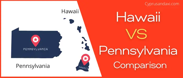 Is Hawaii bigger than Pennsylvania