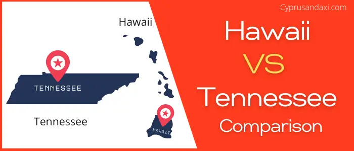 Is Hawaii bigger than Tennessee