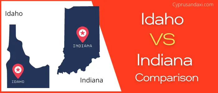 Is Idaho bigger than Indiana