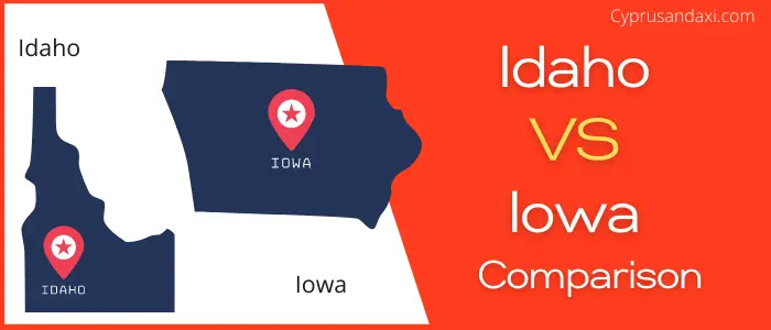Is Idaho bigger than Iowa
