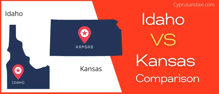 Is Idaho bigger than Kansas