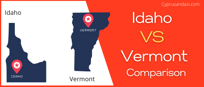 Is Idaho bigger than Vermont