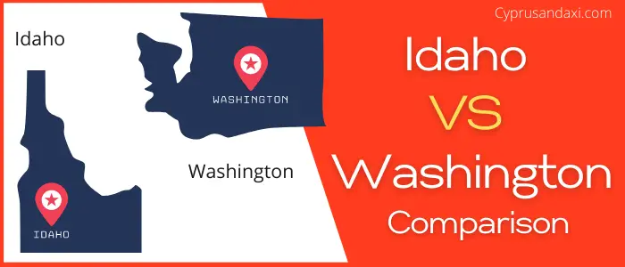 Is Idaho bigger than Washington