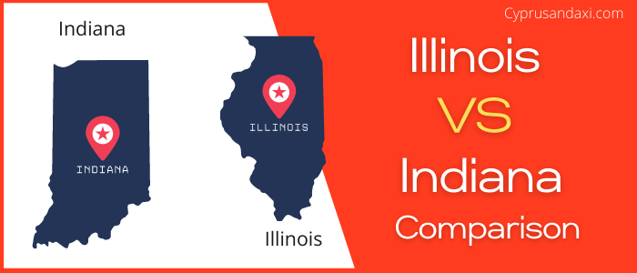 Is Illinois bigger than Indiana