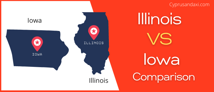 Is Illinois bigger than Iowa