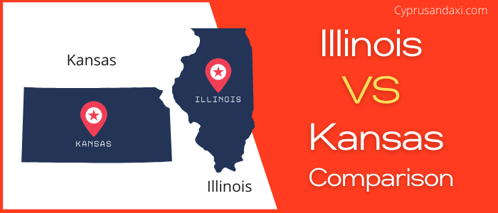 Is Illinois bigger than Kansas