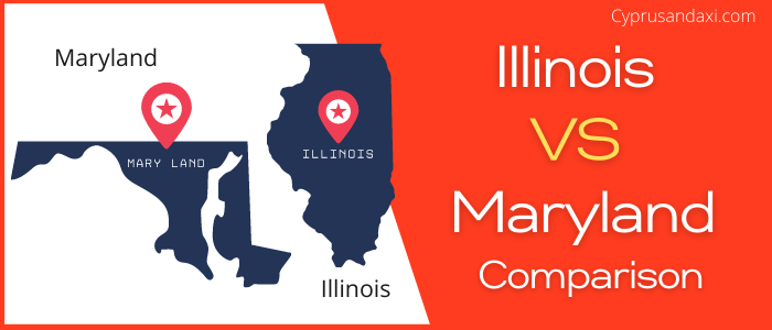 Is Illinois bigger than Maryland