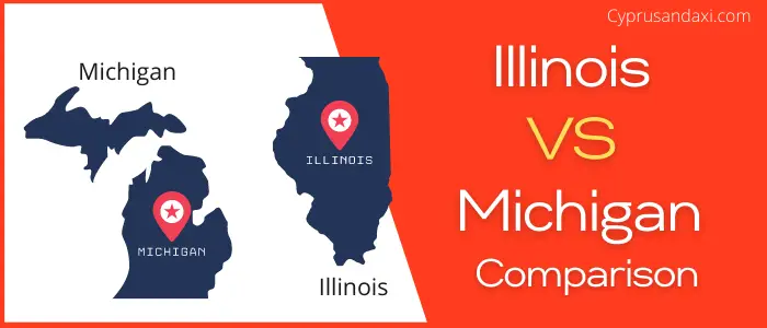 Is Illinois bigger than Michigan