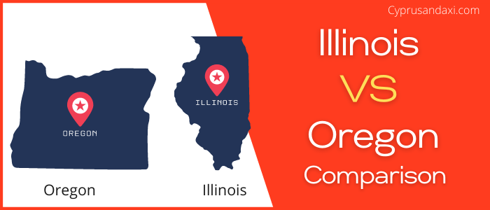Is Illinois bigger than Oregon