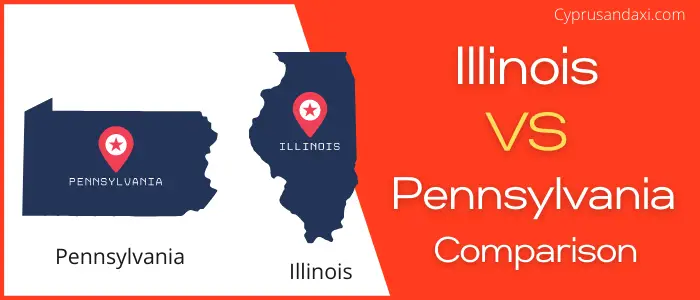Is Illinois bigger than Pennsylvania