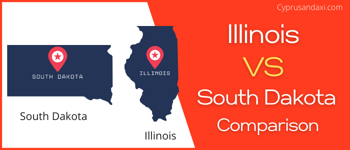 Is Illinois bigger than South Dakota