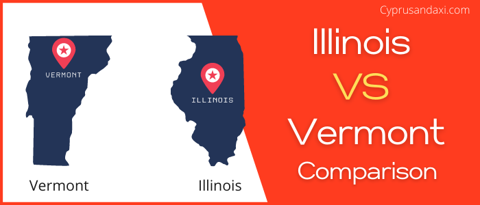 Is Illinois bigger than Vermont