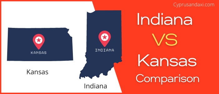 Is Indiana bigger than Kansas
