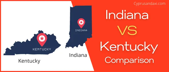 Is Indiana bigger than Kentucky