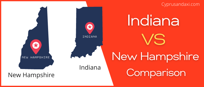 Is Indiana bigger than New Hampshire