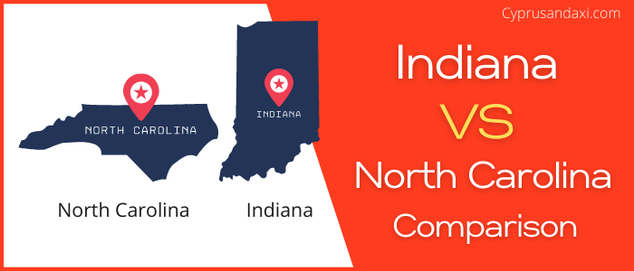 Is Indiana bigger than North Carolina