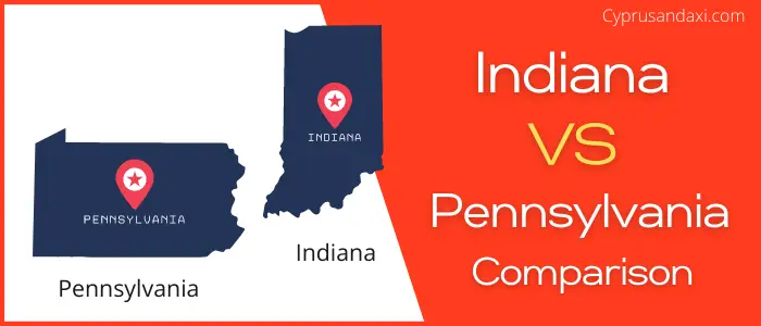 Is Indiana bigger than Pennsylvania