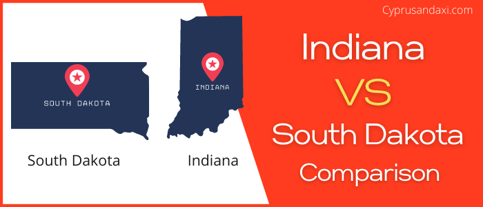 Is Indiana bigger than South Dakota