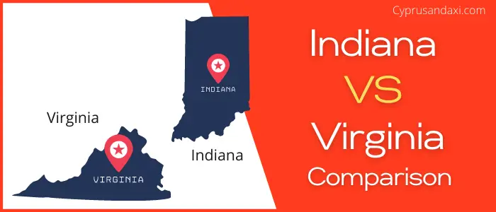 Is Indiana bigger than Virginia