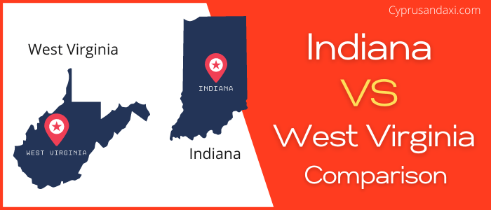 Is Indiana bigger than West Virginia