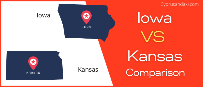 Is Iowa bigger than Kansas