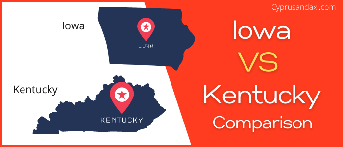 Is Iowa bigger than Kentucky