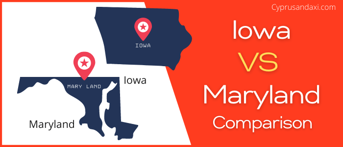 Is Iowa bigger than Maryland