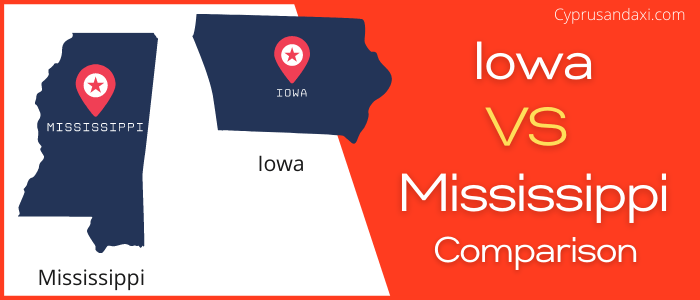 Is Iowa bigger than Mississippi