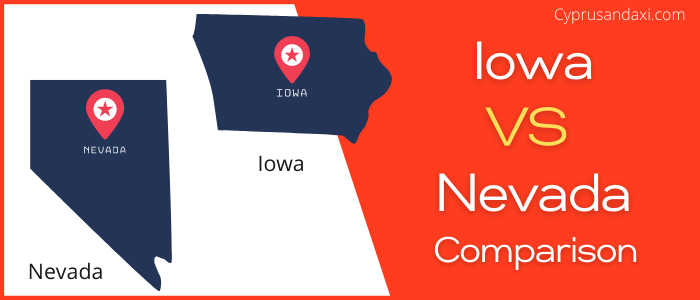 Is Iowa bigger than Nevada