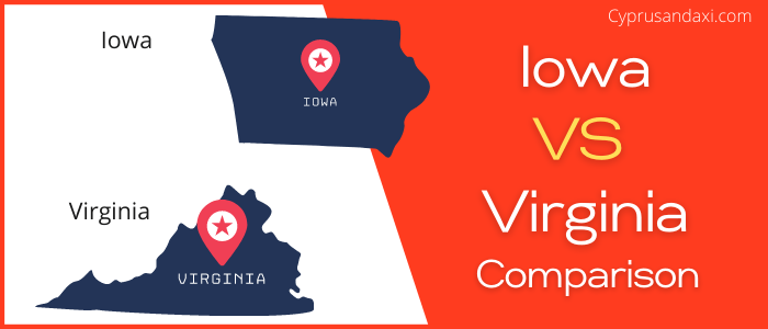 Is Iowa bigger than Virginia