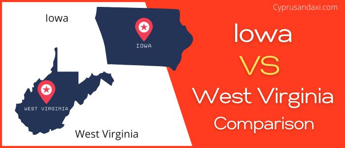 Is Iowa bigger than West Virginia